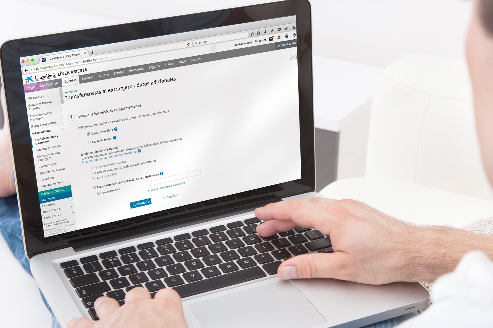 Transferencias bancarias en diez segundos