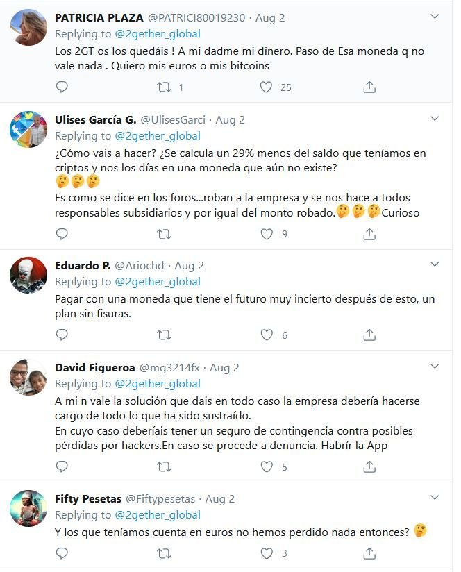 Clientes de 2gether denuncian robo de la compañía